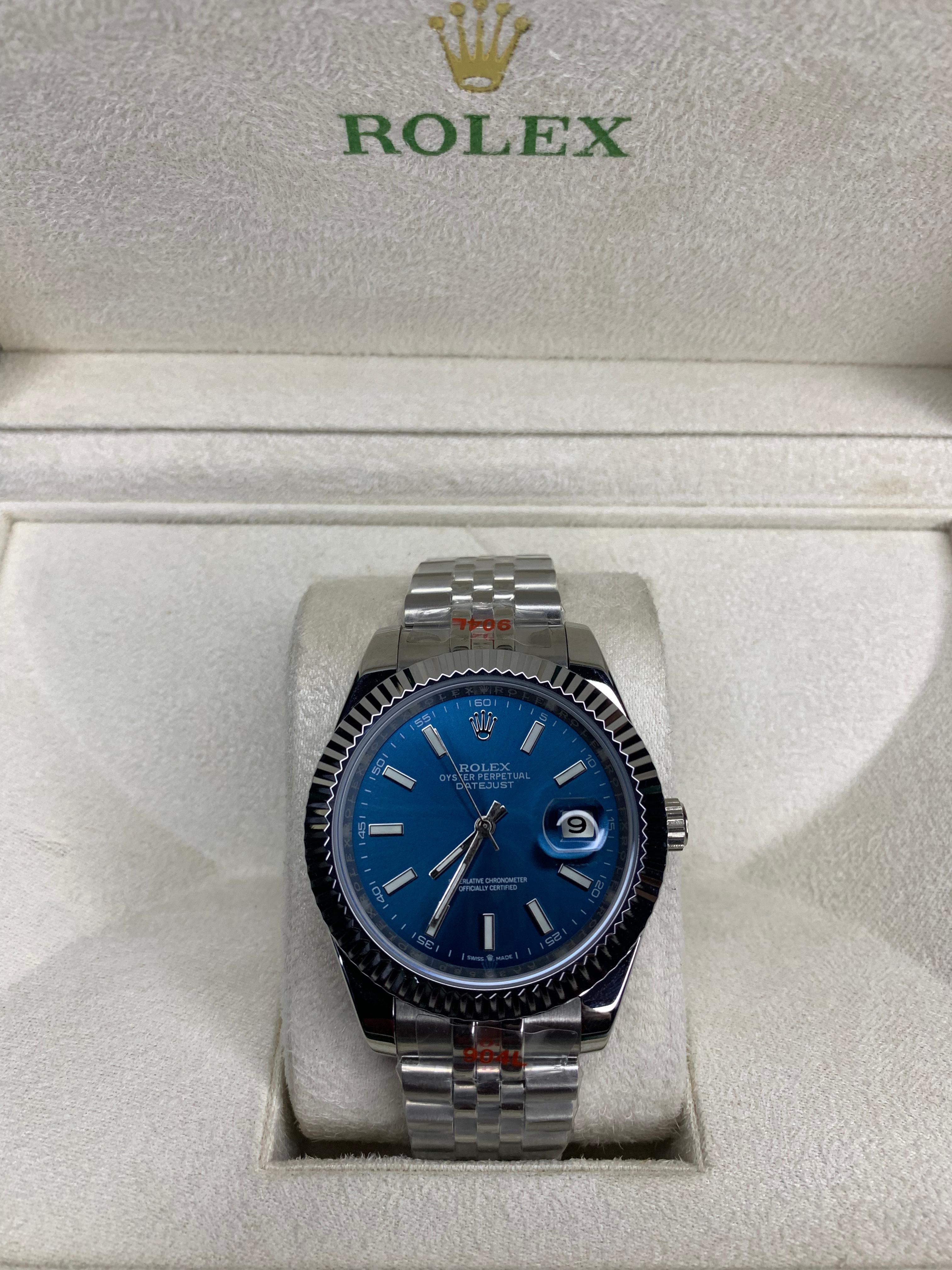 Rlx Datejust Blue Dial Automatic
