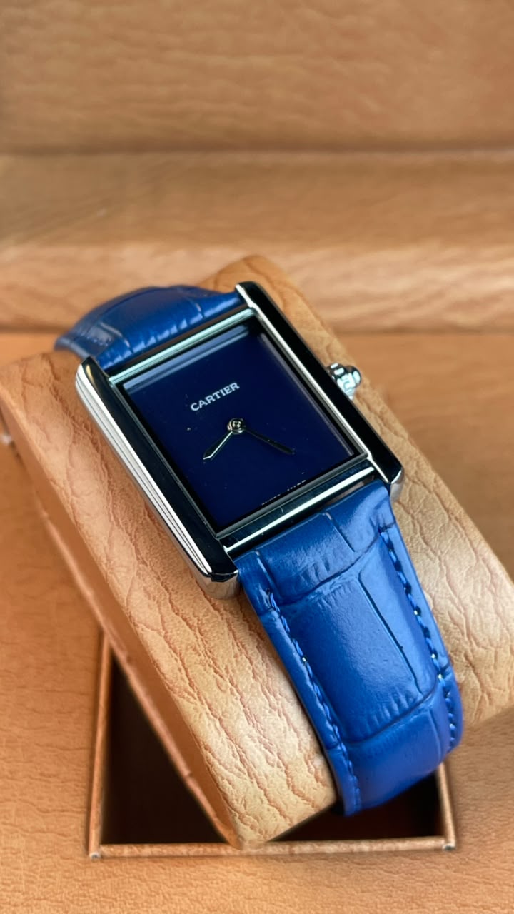 Cartier Tank Louis Blue Black
