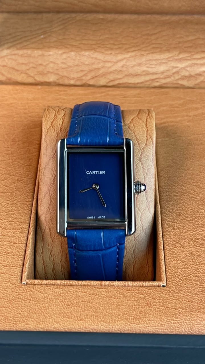 Cartier Tank Louis Blue Black