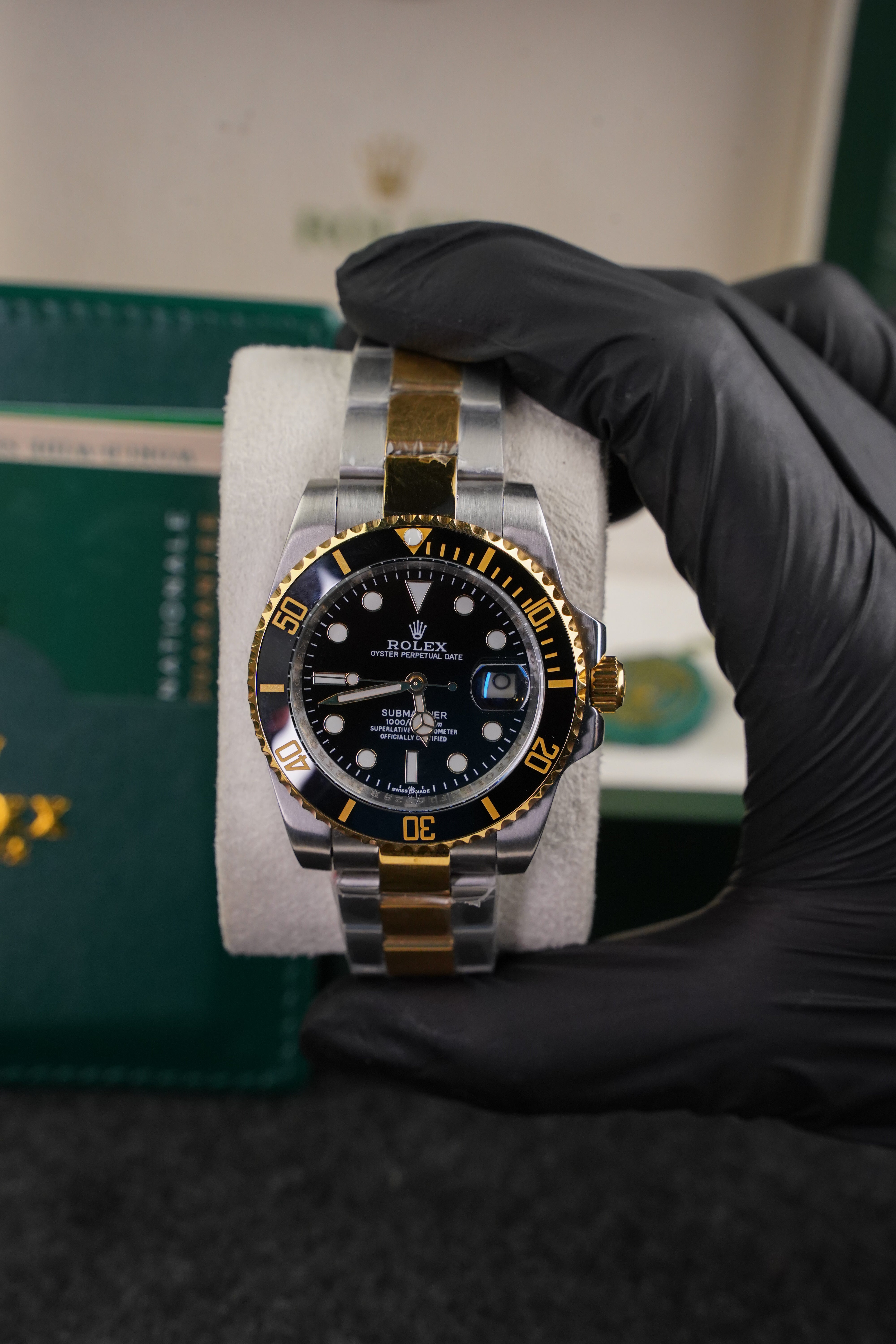 Rlx Submariner Silver Black Automatic