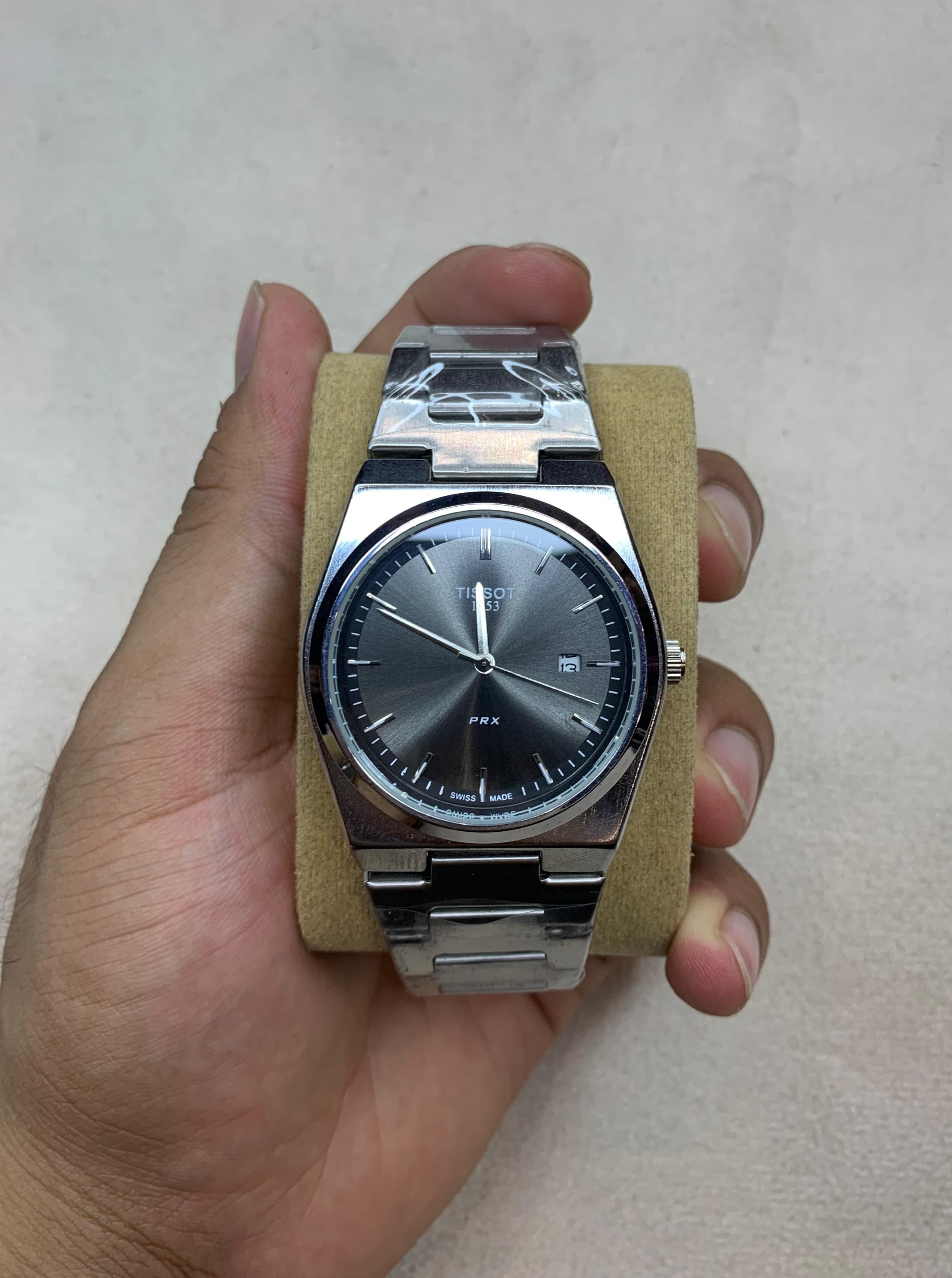 Tissot Prx 1853 Silver Black