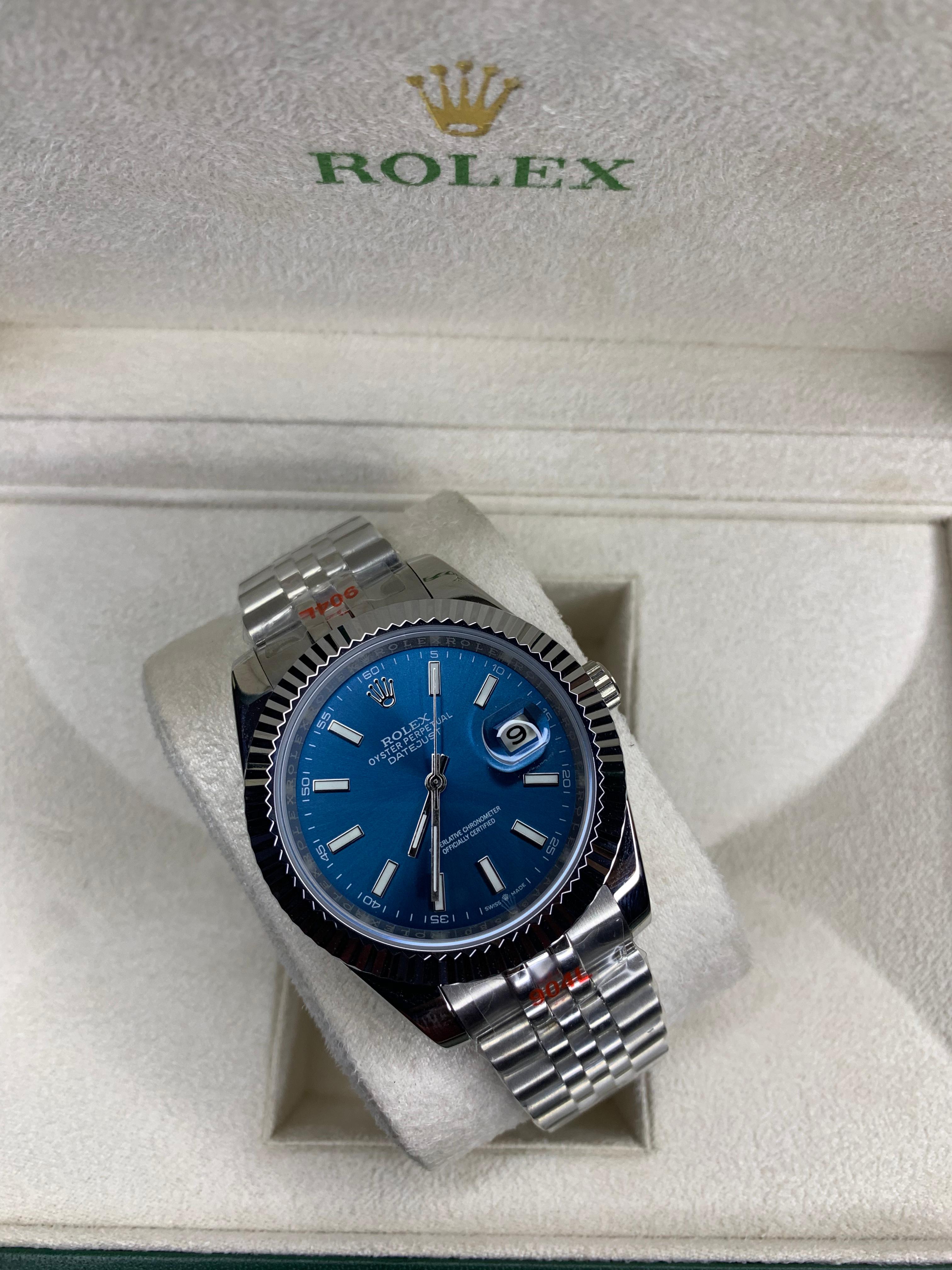 Rlx Datejust Blue Dial Automatic