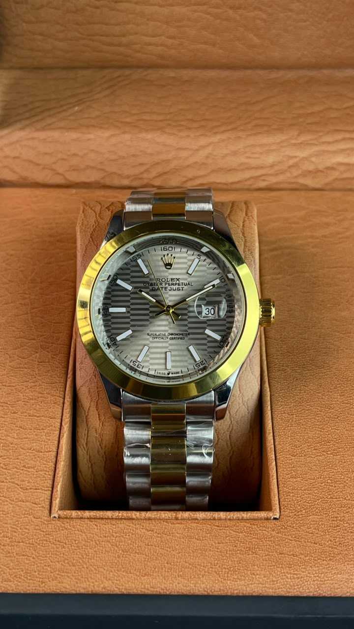 Rlx DateJust Two-Tone Silver Dial