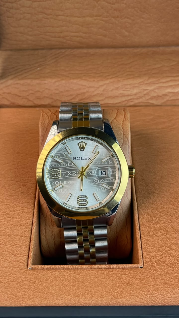 Rlx DateJust Two-Tone Jubilee White Dial
