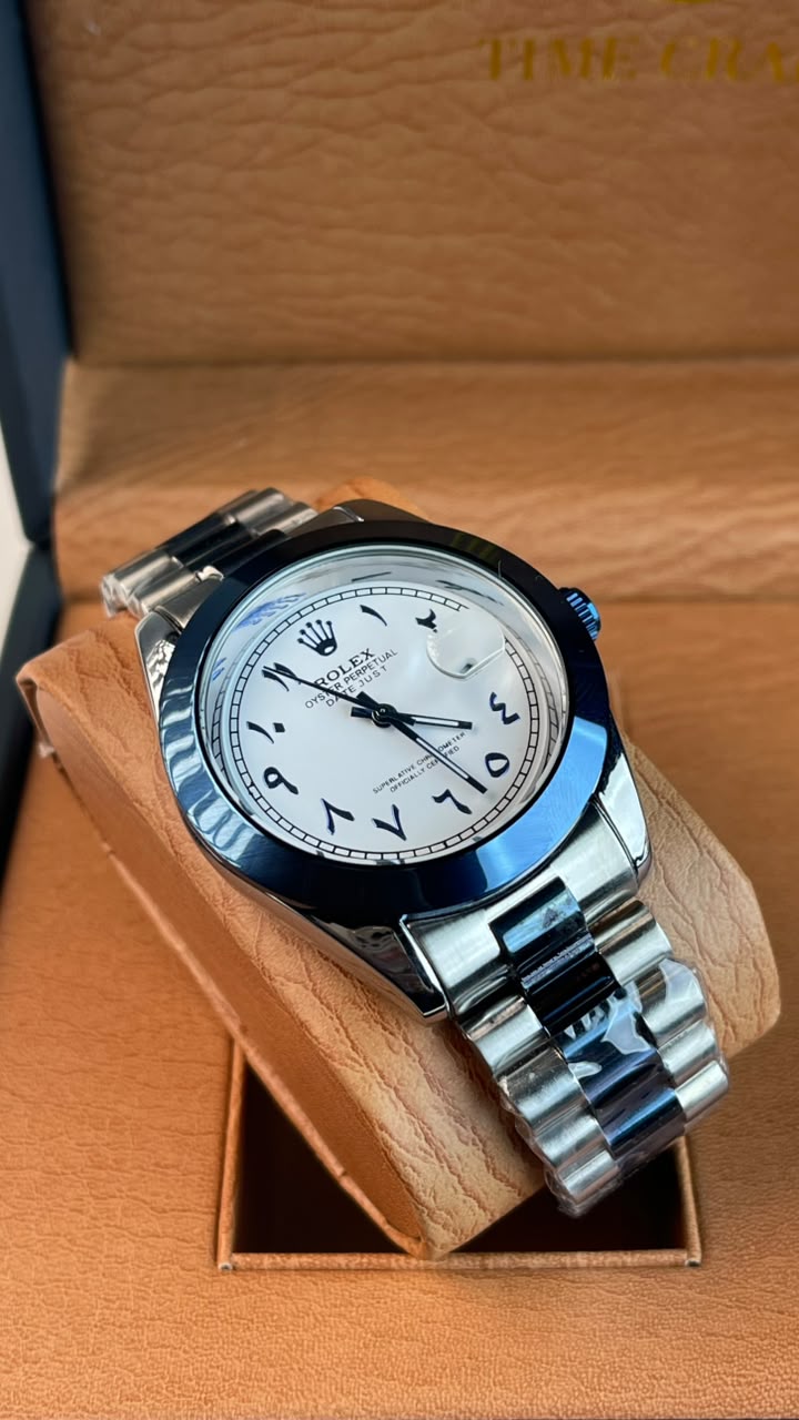 Rlx DateJust Two-Tone White Arabic Dial