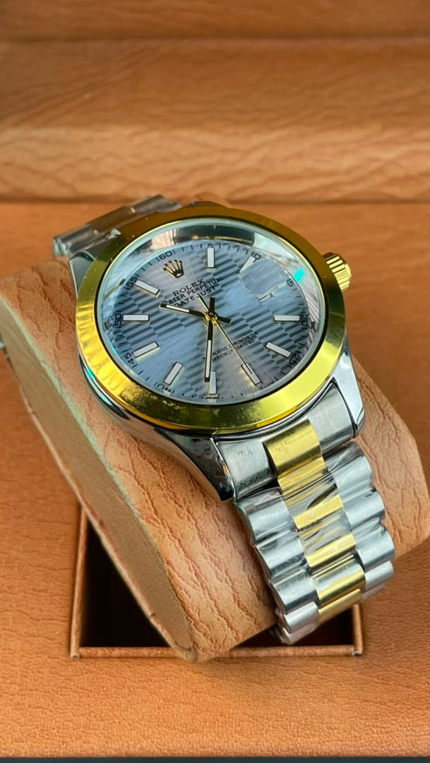 Rlx DateJust Two-Tone Tiffany Dial