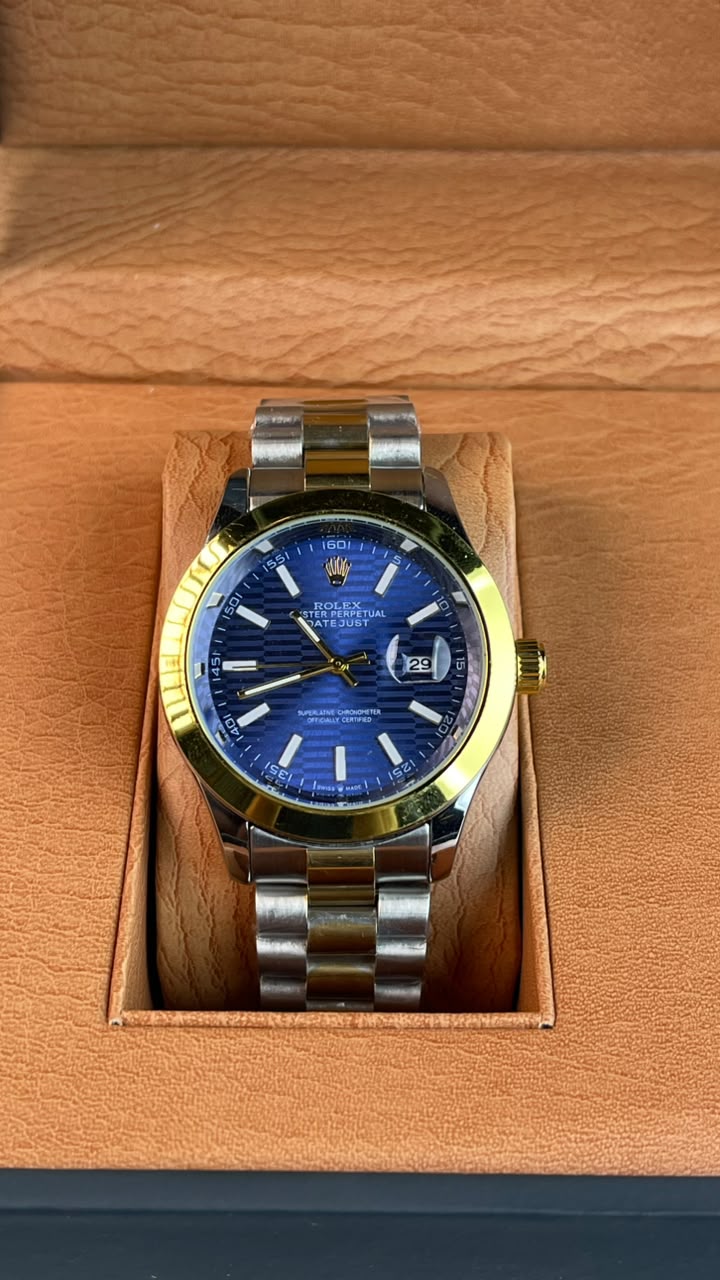Rlx DateJust Two-Tone Blue Dial