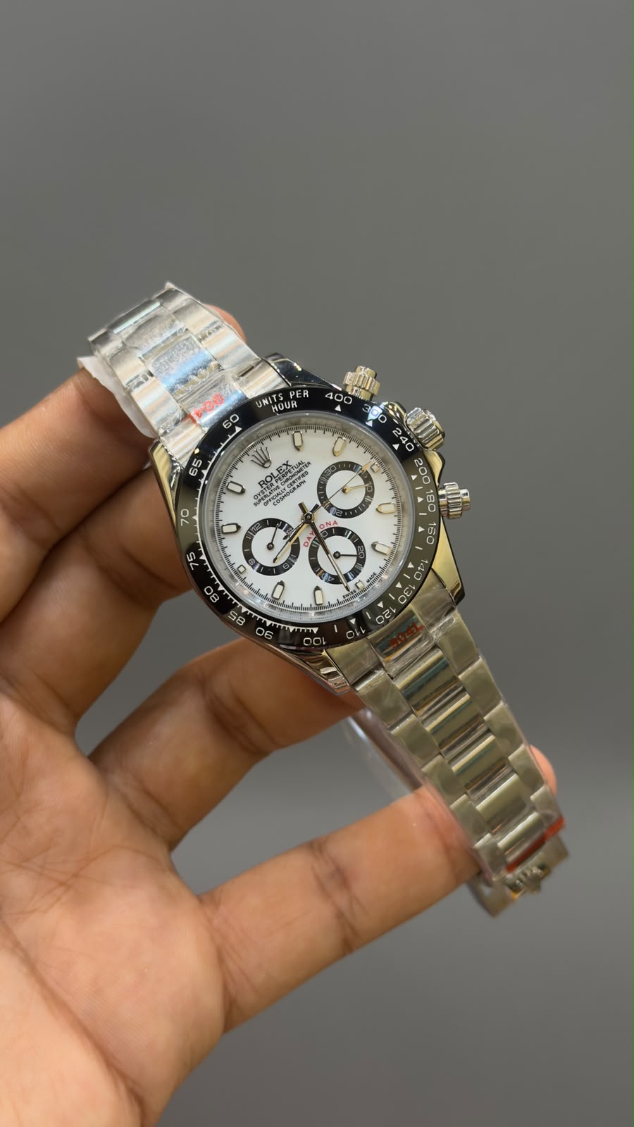 Rlx Daytona Silver White Automatic