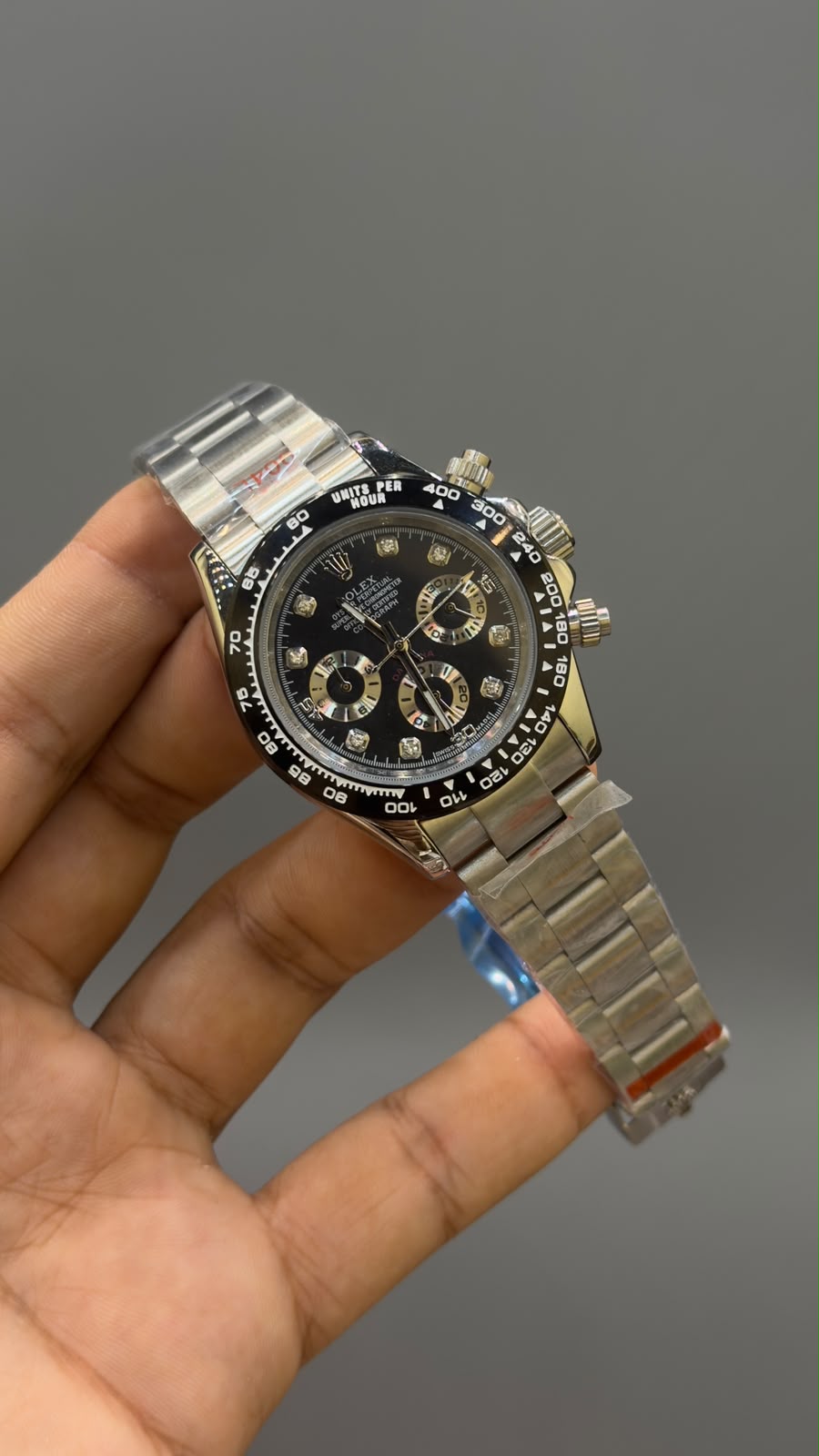 Rlx Daytona Silver Black Automatic