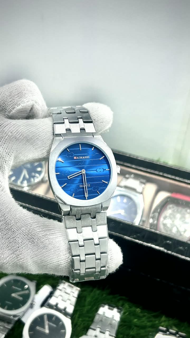 Maimashi Classic Royal Blue Stainless Steel Quartz Watch