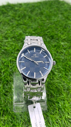 Bestwin Royal Blue Textured Dial Stainless Steel Men's Watch