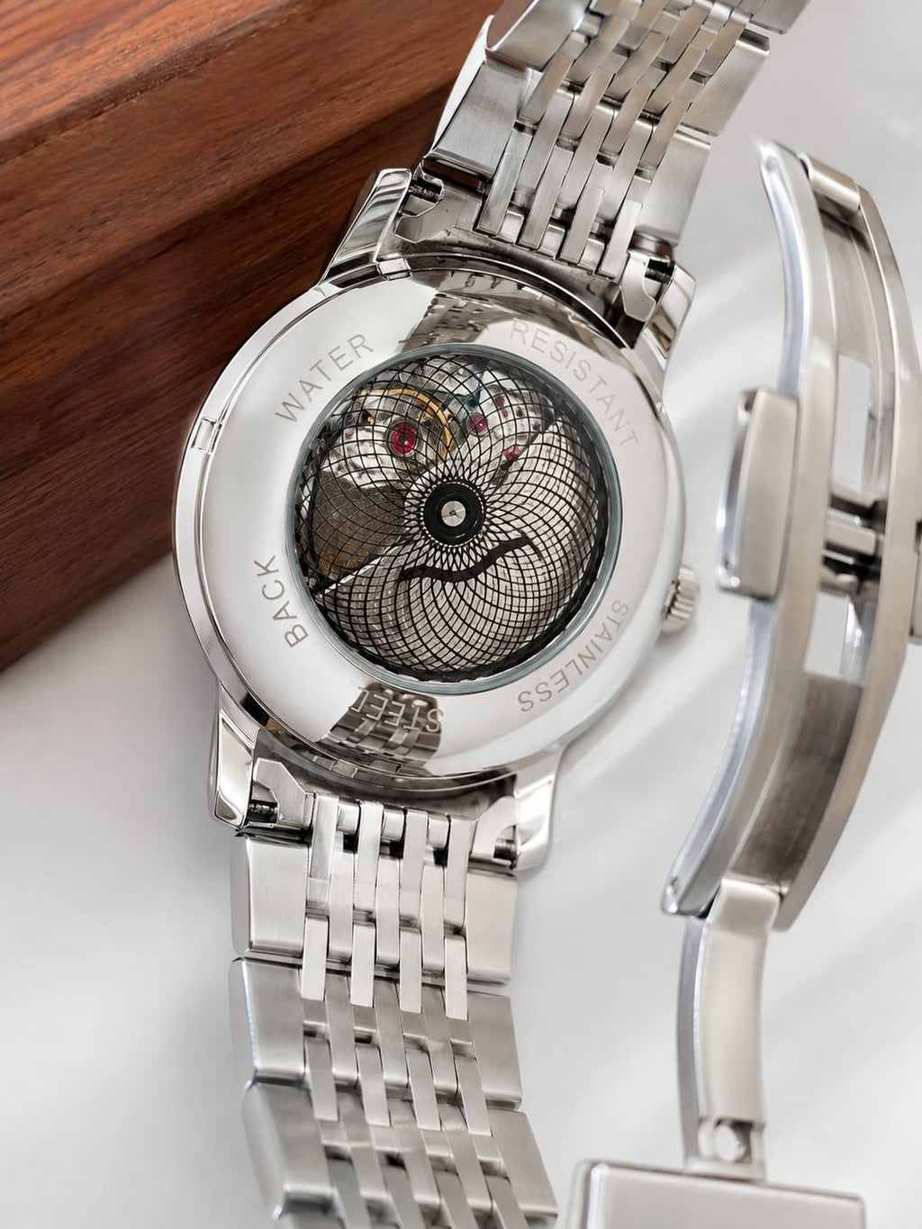 Kunur Silver Dial Stainless Steel Men's Watch