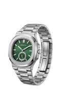 Maimashi Emerald Green – Stainless Steel Quartz Watch with Sub-Dial