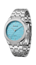 Maimashi Classic  Aqua Blue Stainless Steel Quartz Watch