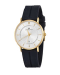 Universe Point Classic White &amp; Gold Dial Men's Watch with Black Strap (Copy)