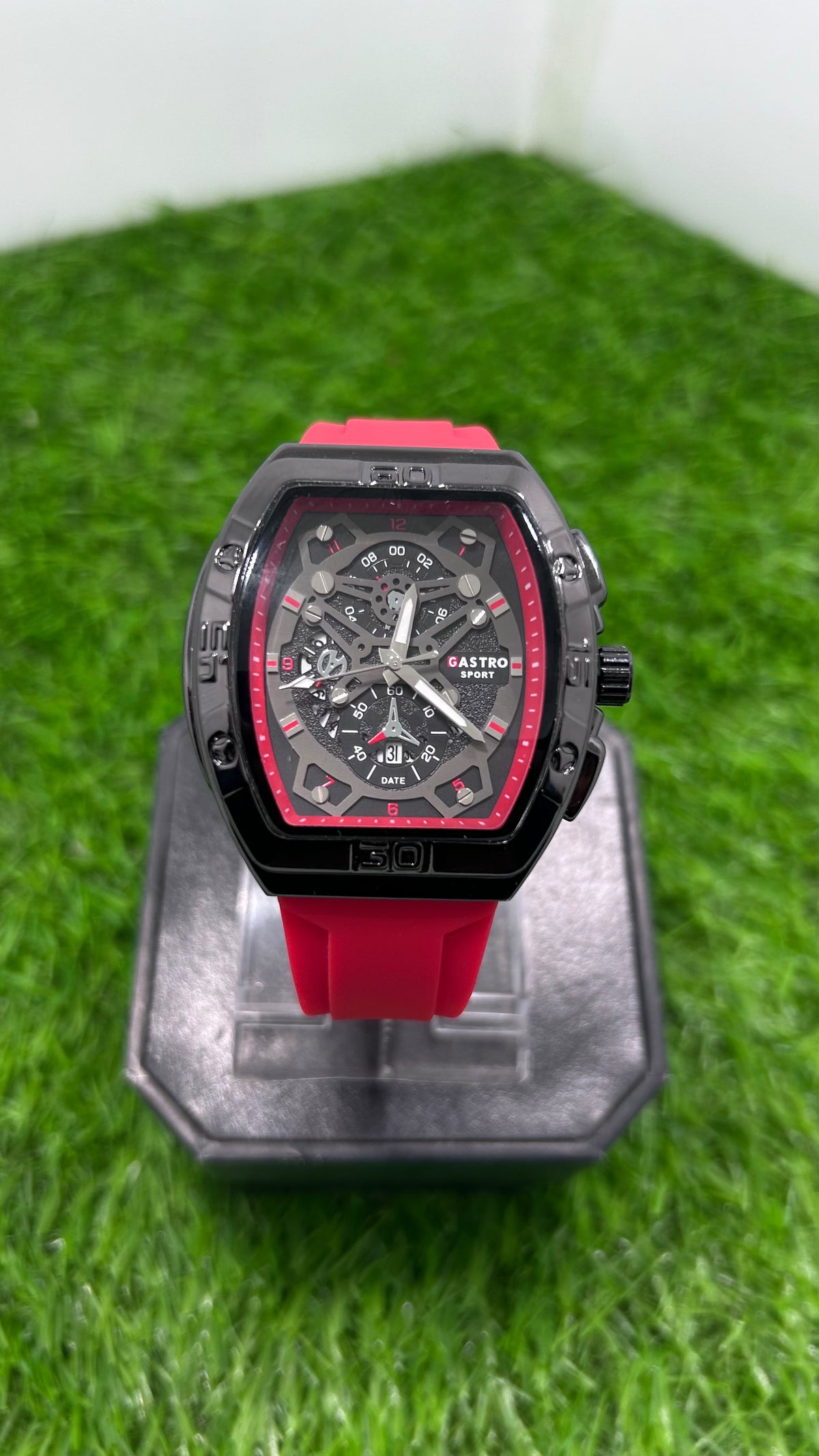 Gastro Sport Red &amp; Black Chronograph Style Men's Watch