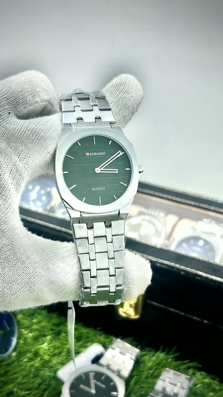 Maimashi Classic Emerald Green – Stainless Steel Quartz Watch