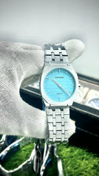 Maimashi Classic  Aqua Blue Stainless Steel Quartz Watch