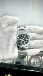 Maimashi Classic Black – Stainless Steel Quartz Watch with Sub-Dial